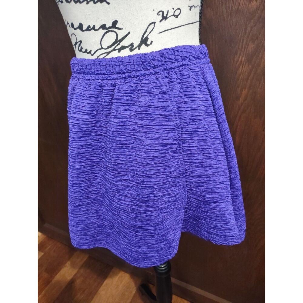 Mainstream purple crinkle S/M Small Medium Swim Skirt Athletic Lined Quick Dry